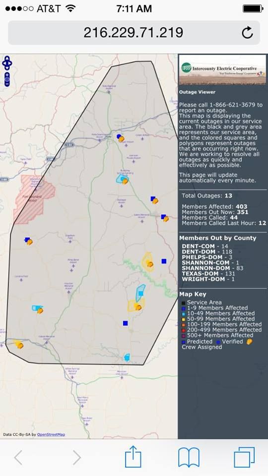 Intercounty map