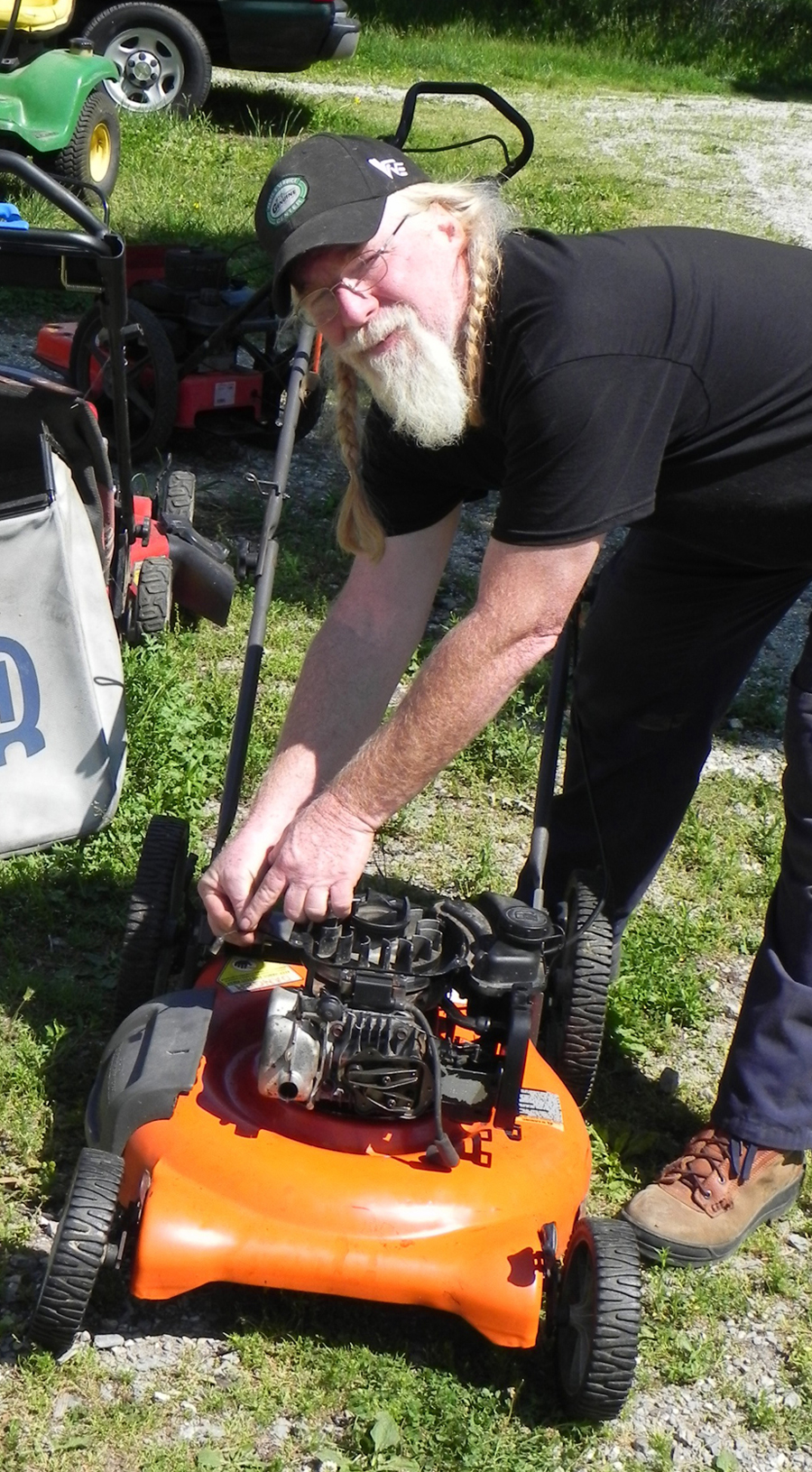 Faulty lawn mower