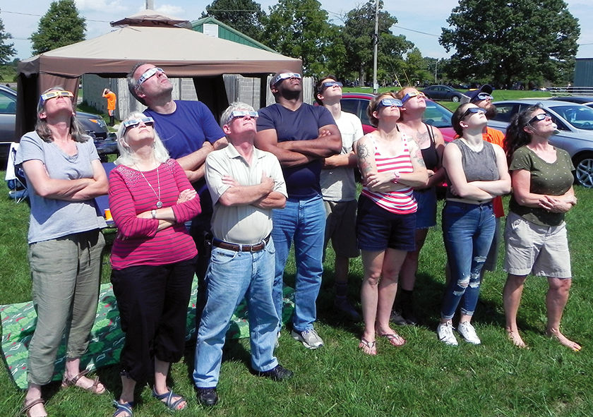 Eclipse watchers