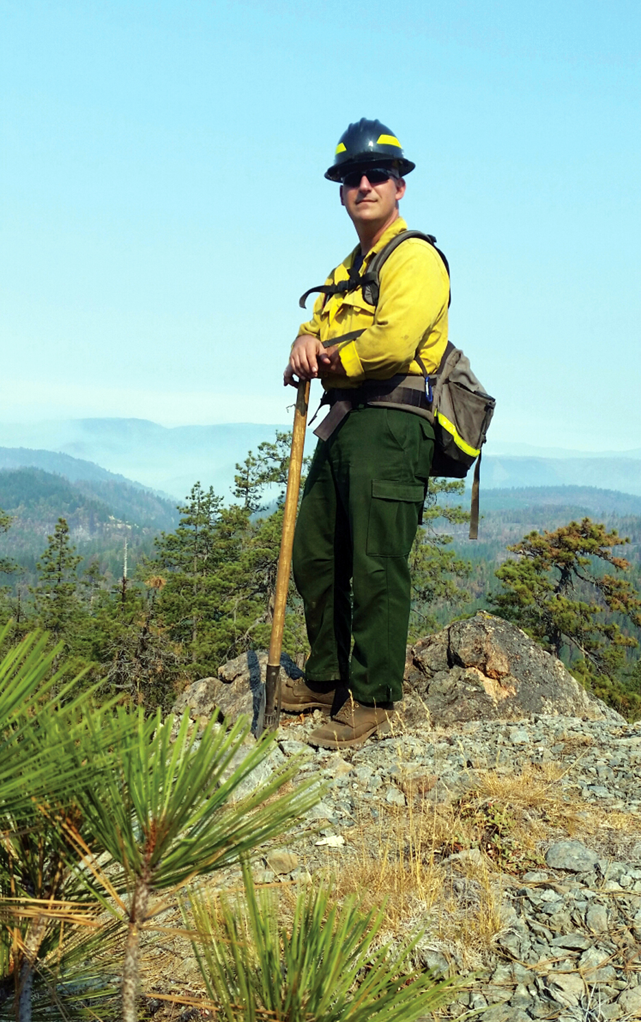Firefighter at Lookout Point