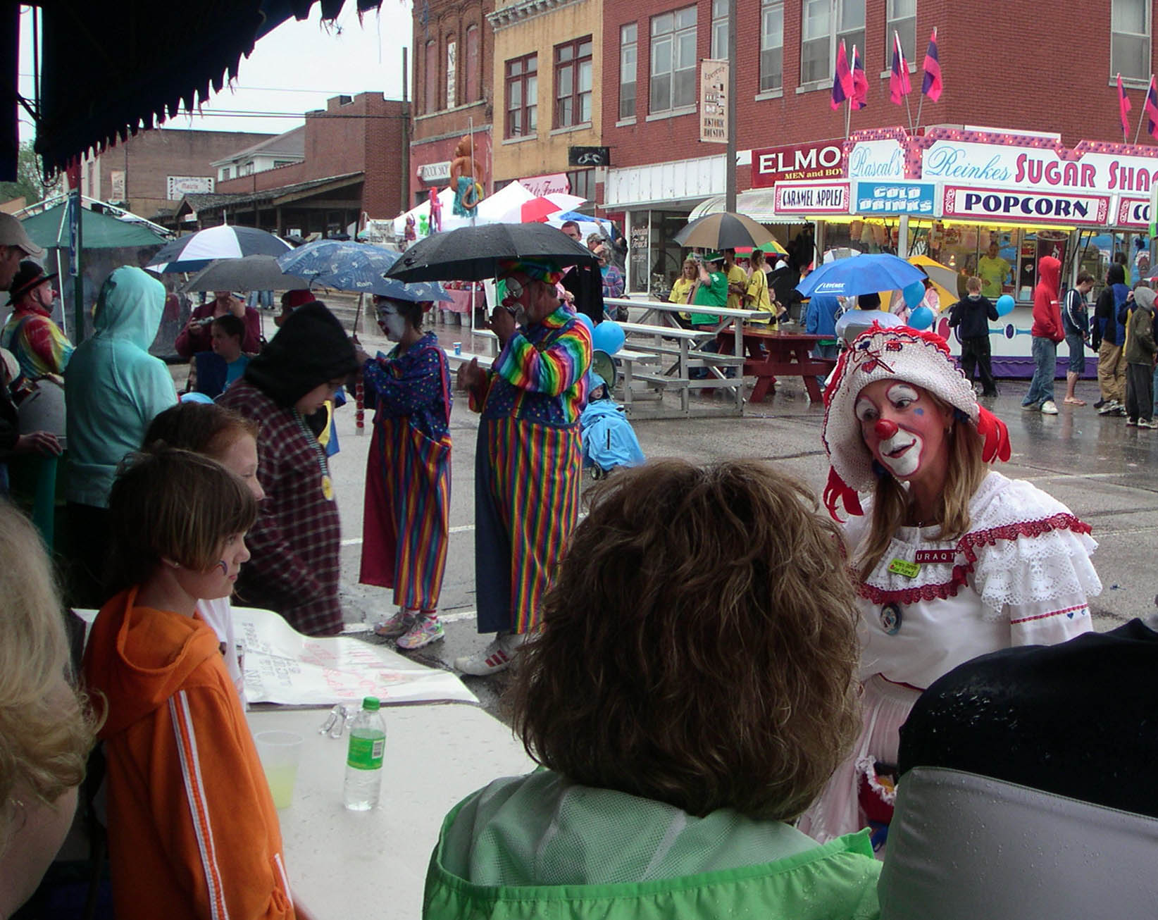 Rainy clown festival