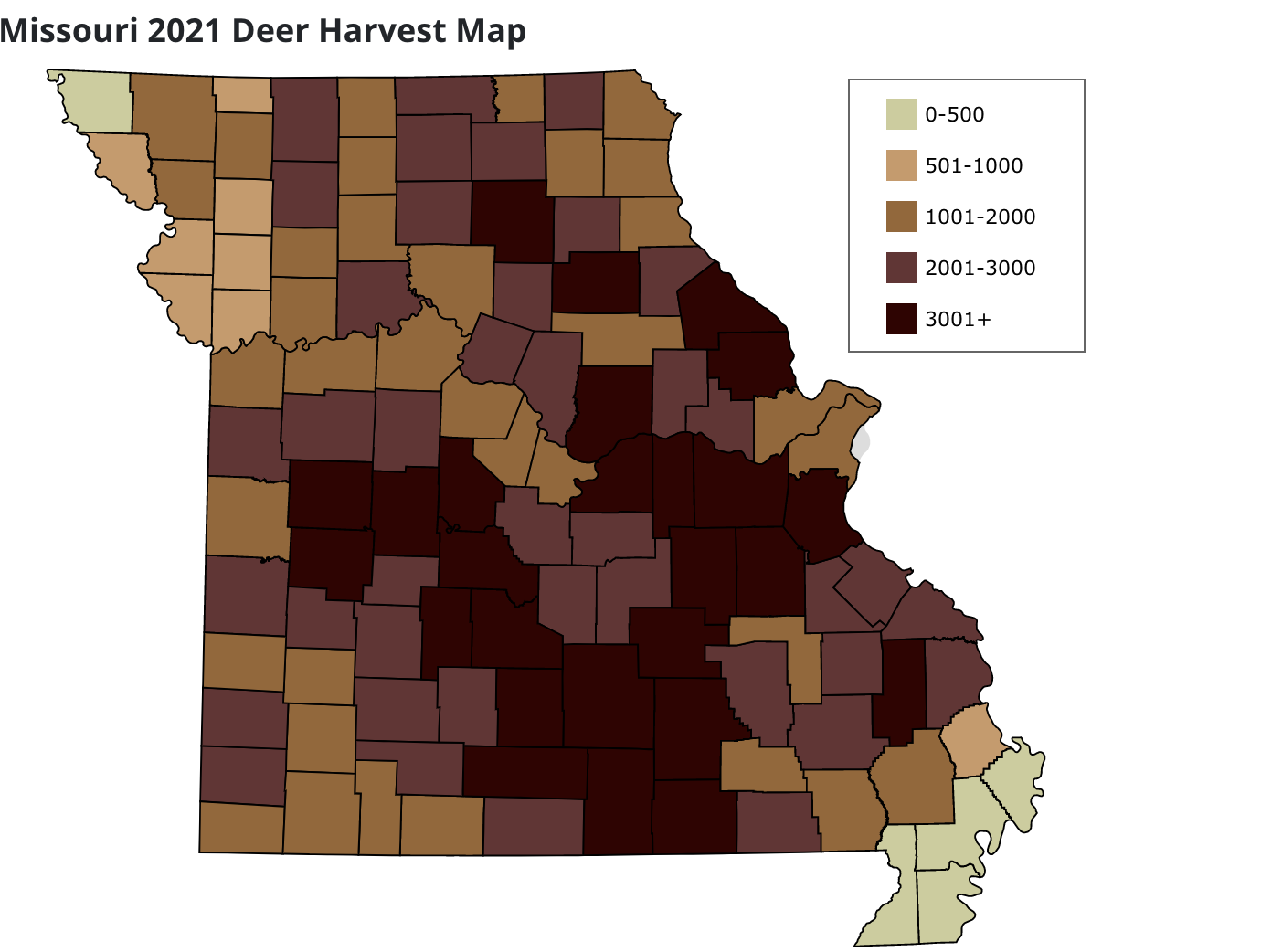 deer kill map