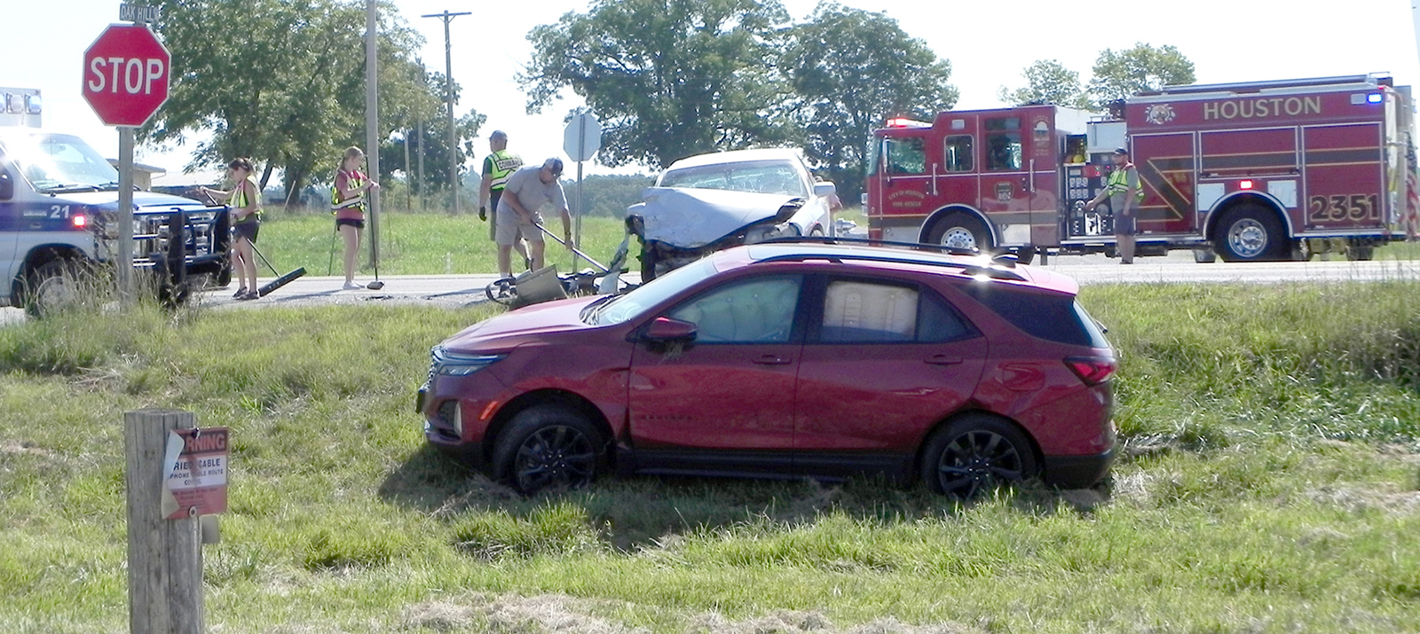 Houston police investigate two-vehicle accident on North U.S. 63