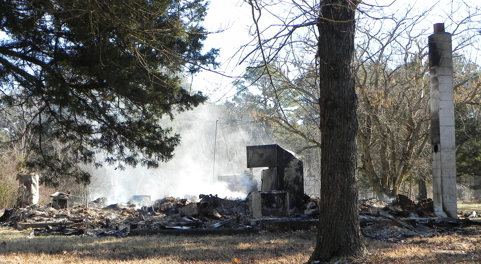 House on Highway E destroyed by fire